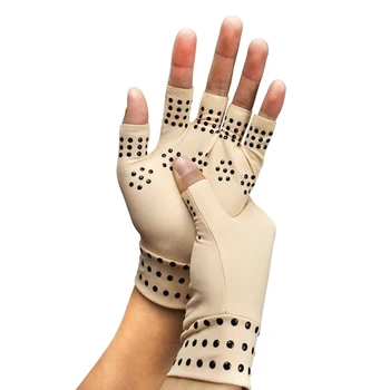 1 пара компрессионных перчаток от артрита, облегчающих боль в лучезапястном суставе, Бандажные перчатки для рук, Женские Мужские компрессионные перчатки для лечения артрита
