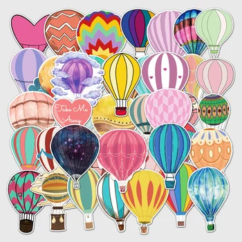 10/50 шт., красочные наклейки с воздушными шарами для магазина, офиса, украшения дома, наклейки для вечеринки по случаю Дня рождения, наклейки для стайлинга автомобилей, Pegatinas