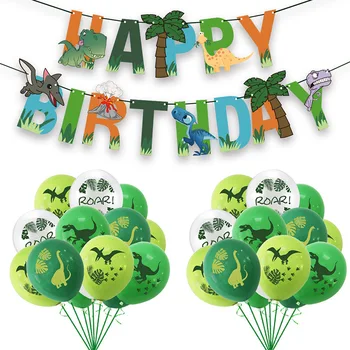 12-Дюймовые Воздушные шары с динозавром на День рождения, украшения для вечеринок с дикой природой в джунглях, Воздушные шары для детского душа Globos Jurassic Party Decoratio