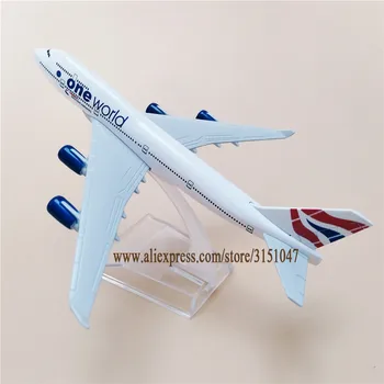 16 см Air ONE WORLD British Airways Boeing 747 B747 Airlines Модель самолета из металлического сплава в масштабе 1/400, изготовленный на заказ самолет