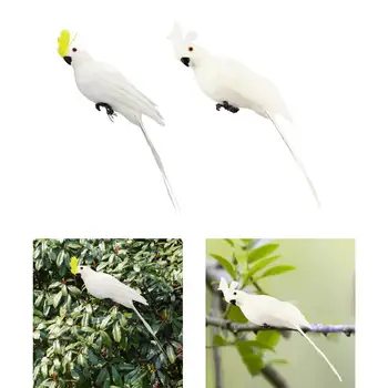 2 искусственных фигурки попугаев, реквизит для фотосъемки, украшение крыльца во дворе