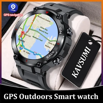 2023 Новые Часы Мужские GPS Наружные военные Смарт-Часы Мужские Водонепроницаемые Часы Спортивные Фитнес-Умные Часы Мужские Для xiaomi realme huawei