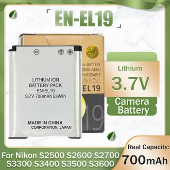 EN-EL19 EN EL19 3,7 В Литий-ионный Аккумулятор Для камеры Nikon Coolpix S32 S33 S2500 S2750 S3100 S3200 S3300 S3400 S3500 S3600 S4100 S4150