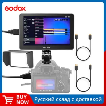 Godox GM7S 4K HDMI 7-дюймовый ультраяркий зеркальный монитор с камерой 3D LUT Сенсорный экран IPS FHD 1920x1080 Видео в режиме реального времени