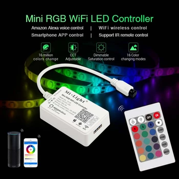 Milight YL1S/YL2S RGB RGBW Mini WiFi LED Smart Light Controller DC12-24V ИК-Пульт Дистанционного Управления 4G Групповое Голосовое Управление Для RGB/RGBW Светодиодной Ленты