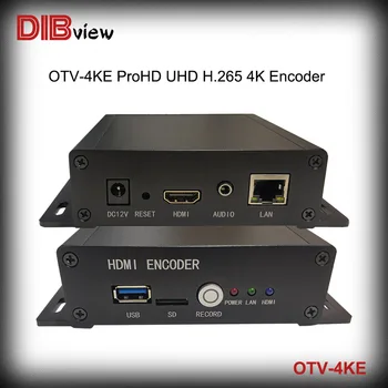 OTV-4KE Dibview Facebook ДЛЯ IP RTMP HLS RTSP HTTP UDP SRT Запись 4K UHD H.265 H.264 Потоковое видео IPTV OTT-кодировщик