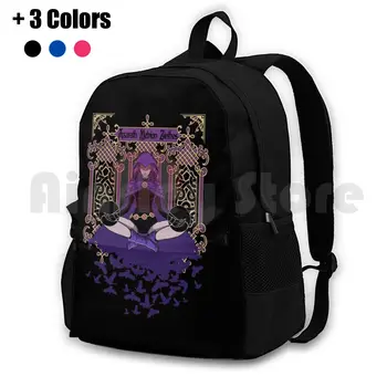 Raven Походный рюкзак для верховой езды, спортивная сумка для скалолазания, Raven Raven Titans Netflix, Девушка-Ворон, Девушка-демон, Ворон Темной Магии
