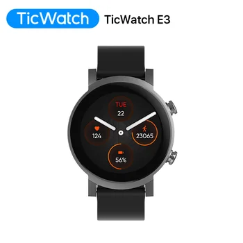 Ticwatch E3 (отремонтированный) Умные часы Wear OS для мужчин и женщин Snapdragon 4100 с 8 ГБ ПЗУ, водонепроницаемость IP68, Google Pay