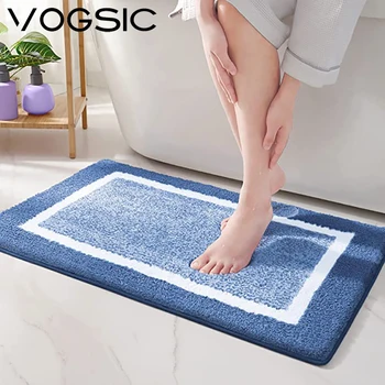VOGSIC Квадратный нескользящий коврик для ванной Комнаты, впитывающий быстросохнущий коврик, ковер для спальни, гостиной, коврик для входной двери, Аксессуары для ванной комнаты