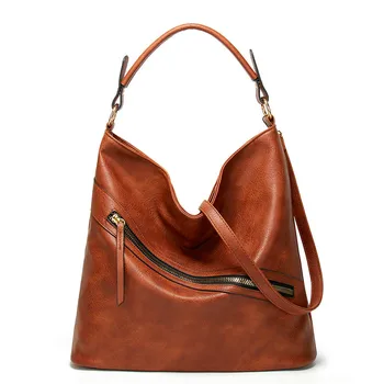 Valenkuci/ Женская модная сумка большой емкости, летние сумки через плечо в новом стиле в стиле ретро, сумка-мешок из мягкой искусственной кожи, универсальные сумки
