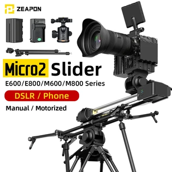 Zeapon Micro 2 E600 E800 M600 M800 Направляющий Слайдер Для Зеркальной Камеры Сверхшумный Моторизованный Направляющий Слайдер с Двойным Расстоянием для Камеры