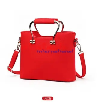 dhl или EMS 50шт Женские сумки из искусственной кожи, тоут, женский клатч, сумки через плечо, простой дизайн, женские кожаные сумки
