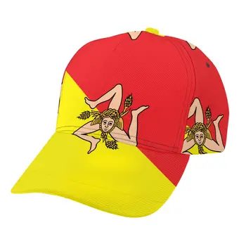 Бейсболка с флагом Сицилии, Модная мужская шляпа, летняя Шляпа для папы, мужская спортивная шляпа