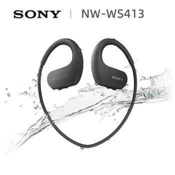 Беспроводной MP3-плеер SONY NW-WS413 Walkman, 4 ГБ, спортивные носимые наушники MP3-типа, водонепроницаемый плеер, наушники для бега и плавания