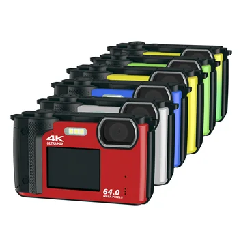Видеомагнитофон Ultra HD 64-Мегапиксельная камера для видеоблогинга с заполняющим светом 4K Видеокамера с 16-кратным цифровым зумом с функцией WiFi Wecam
