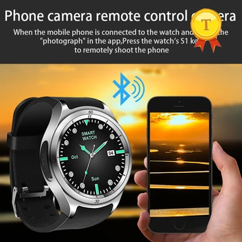 Длительный режим ожидания 16 ГБ памяти 3G SIM WIFI Bluetooth Смарт-часы GPS Шагомер Камера сердечного ритма Спортивные смарт-часы телефон для iphone 8