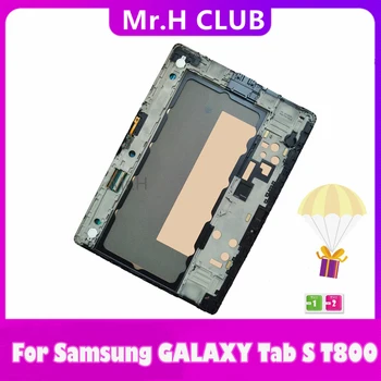 ЖК-Дисплей Для Samsung GALAXY Tab S T800 T805 SM-T800 SM-T805 ЖК-дисплей С Сенсорным Экраном, Дигитайзер В Сборе, Замена С Рамкой