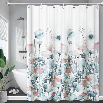 Занавески для душа серии Botanical Leaf, аксессуары для домашнего декора в стиле современного минимализма, водонепроницаемые аксессуары для штор штора в ванную