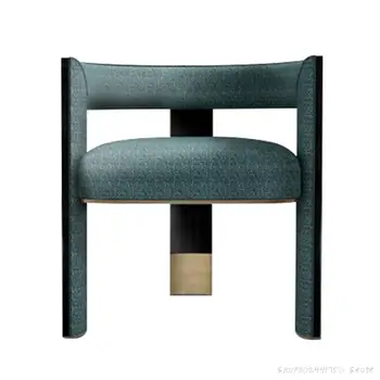 Изготовленный на заказ обеденный стул Nordic Light класса Люкс из массива дерева Современный Простой стул для переговоров в офисе продаж Дизайнерская Креативная модель отеля