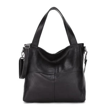 Классическая женская сумка через плечо из натуральной кожи большой емкости, сумка через плечо, повседневная женская сумка