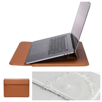 Кожаные чехлы для ноутбуков DELL XIAOMI Asus, сумка для ноутбука в рукаве для 13 14 15 15,6-дюймового MacBook, подставка-конверт, коврик для мыши