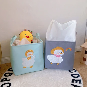 Коробка для хранения игрушек Cube, коробка-органайзер для детских игрушек, Войлочная ткань, Тканевая корзина для хранения игрушек в питомнике с мультяшными животными