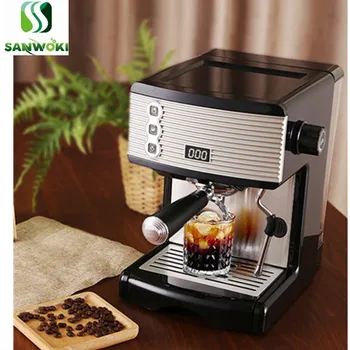 Кофеварка для приготовления латте под давлением 15 бар, машина для приготовления эспрессо с вспенивателем молока, кофеварка для приготовления кофе в порошке