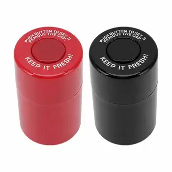 Круглая банка-тайник для табака, маленькая пластиковая коробка для путешествий, мини-герметичный контейнер-цистерна для сухого кофе