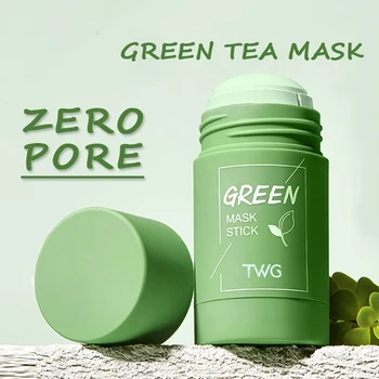 Маска-стик с зеленым чаем Очищающая маска-стик с зеленым чаем, Очищающая Глиняная маска, контроль масла, маска-стик с эпплантом против акне