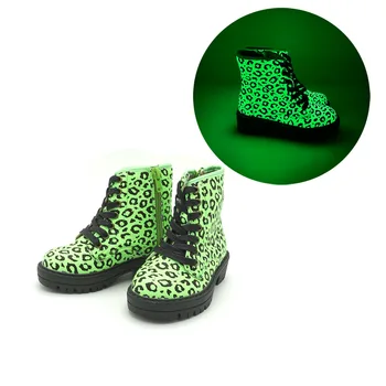 Модные детские осенне-зимние короткие ботинки с толстой подошвой, детские высококачественные ботинки с леопардовым принтом, обувь для мальчиков и девочек
