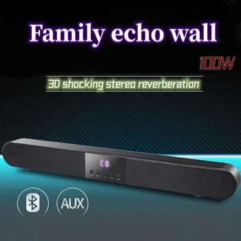 Мощный Домашний телевизор Echo Wall Speaker С Двойным Микрофоном 3D Surround Sound 5.1-Канальный Сабвуфер для домашнего Кинотеатра K-song для Настольного Компьютера