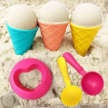 Наборы шариков для мороженого, Пляжные игрушки с песком, Подарок для летних игр для детей, Детские пляжные игрушки, детское образование