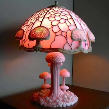 Настольная лампа серии Colored Glass Flower Animal 6,5-дюймовая настольная лампа, ночник, Ретро настольная лампа, домашние блестящие Рождественские шары