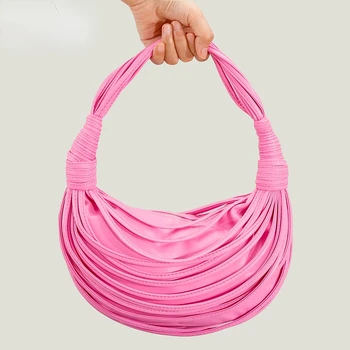 Новая нишевая дизайнерская модная сумочка онлайн знаменитость сумка для лапши сумка с узлом ins текстурная сумочка косметичка