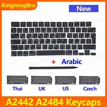Новый Великобритания США Тайский Чешский Арабский Сменный Ключ Клавиатуры Keycaps Для Macbook Pro M1 Max 14