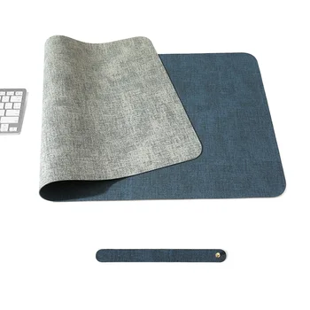 Новый тканевый коврик для мыши из зернистой кожи, большой коврик для офисного компьютерного стола XXL, клавиатура, большой коврик для рабочего стола, нескользящий коврик для мыши для игрового ПК