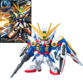 Оригинальный Подлинный SD BB 366 XXXG-01W EW Wing Gundam Gunpla Собранная Модель Комплекта Фигурка Аниме Фигурка Подарочная Игрушка Для Детей