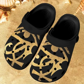Пляжные сандалии для женщин, летние повседневные женские домашние тапочки с египетским художественным принтом, женская обувь на плоской подошве, легкие туфли для девочек