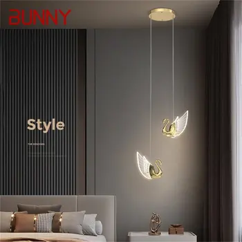 Подвесной светильник BUNNY Nordic Creative Swan Подвесная люстра Подвесной светильник Современный светильник для гостиной столовой