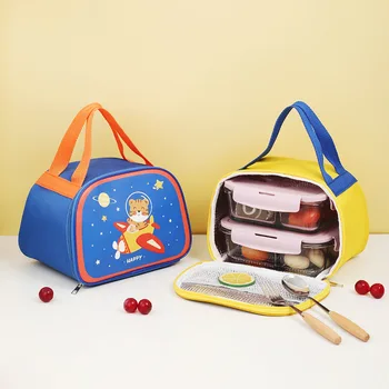 Портативная изолированная сумка для ланча большой емкости, женская сумка для детей, для пикника, для работы, для путешествий, термоконтейнер для хранения продуктов, коробка для бенто, сумка-холодильник