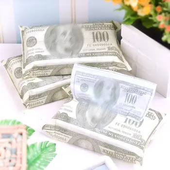 Салфетка из золота в долларах США, бумага для персонализации в американском стиле, четырехслойная бумага для интернет-знаменитостей, портативная небольшая сумка из бумаги в цветочек.