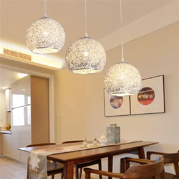 Светодиодные Современные железные подвесные светильники E27 Украшение гостиной в спальне Подвесной ресторан Внутреннее освещение подвесные светильники светильники для кухни