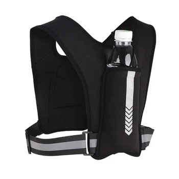 Светоотражающий рюкзак для бега, универсальный легкий спортивный жилет для бега, сумка для карт мобильного телефона, сумка для бега трусцой, фитнеса, мужская женская сумка