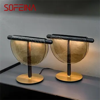 Современная креативная настольная лампа SOFEINA, художественный дизайн, настольная лампа, декоративная для дома, гостиной, спальни