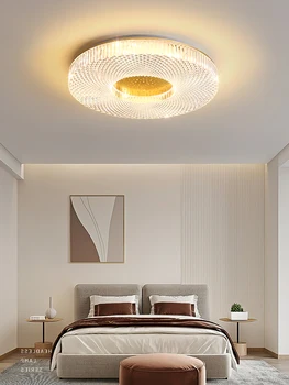 Современная светодиодная потолочная лампа Golden Lustre для спальни, простота оформления помещений, акриловая люстра, светильники для гостиной