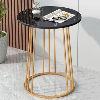 Современные маленькие круглые журнальные столики Для украшения гостиной, минималистичный передвижной журнальный столик для хранения предметов домашнего обихода