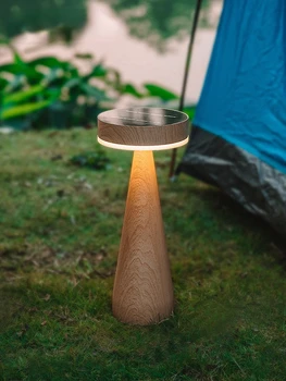 Солнечная настольная лампа, прикроватная USB-зарядка, затемнение, спальня для ночлега на открытом воздухе