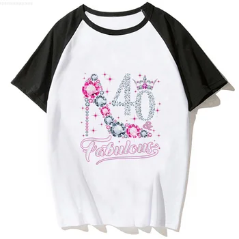 Футболка 40 Ans 40th Years birthday Tee женская уличная футболка женская графическая одежда