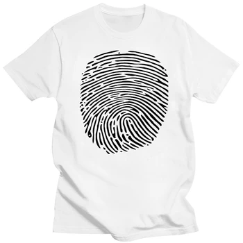Футболка с отпечатками пальцев 2019, футболка с изображением чернил для криминалистики