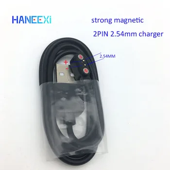мощный магнитный зарядный кабель для смарт-часов smartband 2,54 мм 2pin 7,62 мм 4pin USB-зарядное устройство с магнитом